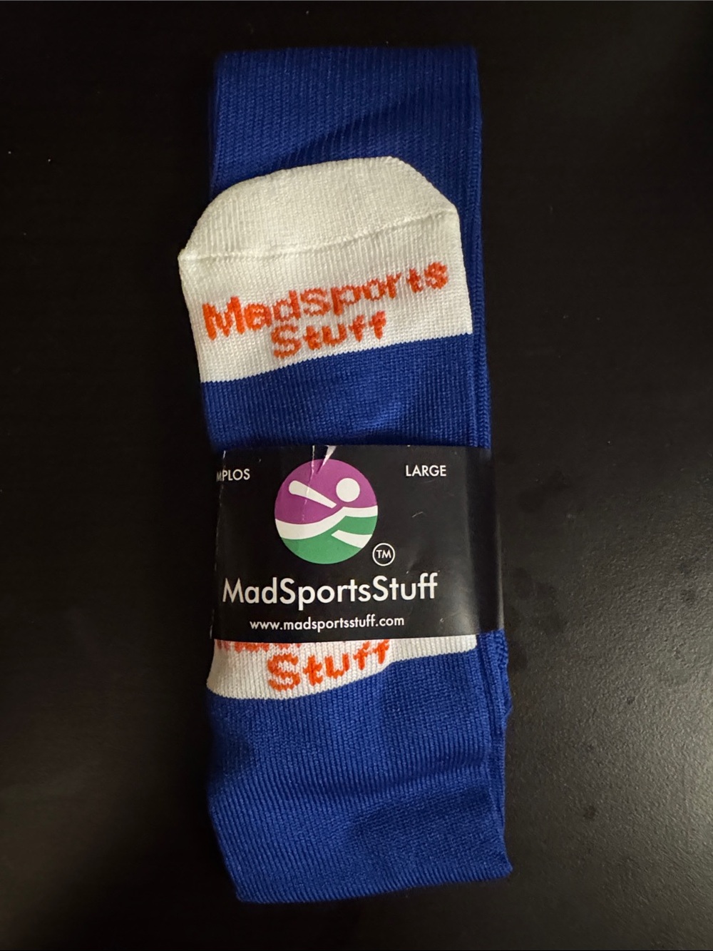 Royal Blue Athletic Socks - Large